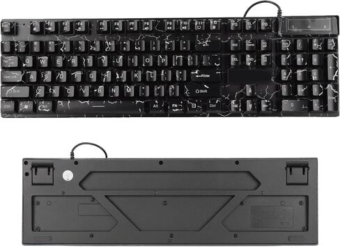 لوحة مفاتيح ألعاب ميكانيكية سلكية USB ، 104 مفاتيح RGB لوحة مفاتيح ميكانيكية ملونة ملونة مع كبسولات مفاتيح معلقة لجهاز الكمبيوتر in Saudi Arabia