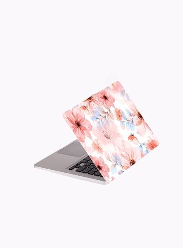 Laptop Skin Sticker Cover Decal - Flower Decal - Universal Size - Fits All laptops up to a 16" Diagonal Size | Easy to Apply, Remove and Change Styles (Painted Flowers) in Kuwait