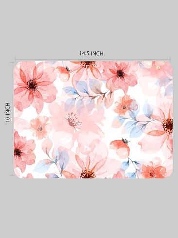 Laptop Skin Sticker Cover Decal - Flower Decal - Universal Size - Fits All laptops up to a 16" Diagonal Size | Easy to Apply, Remove and Change Styles (Painted Flowers) in Kuwait