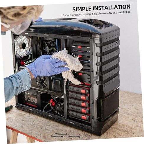 Doitool 50pcs كمبيوتر المعدن مروحة مروحة التثبيت مسامير تبريد مروحة الاستبدال الحالات سهلة التثبيت الملاءمة in Kuwait