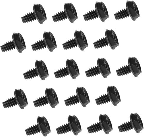 Vaguelly 100pcs Black Pci Slot Screws Fasteners for Computer Cases for Hardware Installation and Repairs Textured for Easy Securing in Saudi Arabia