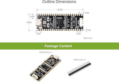 تتبنى لوحة تطوير PICO ESP32-P4 ، وحدة ESP32-P4 ، مع معالجات RISC-V ثنائية النواة ووحدة واحدة ، تتميز MIPI-CSI/DSI ، الميكروفون على متن الطائرة ، رأس مكبر الصوت ، USB 2.0 ، إلخ. in Saudi Arabia
