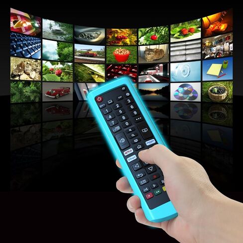 2Pack Case لـ LG TV Remote ، غطاء للتحكم عن بُعد LG للتلفزيون الذكي ، وتوهج الجلد البديل للبطارية باللون الأخضر والأزرق الداكن in Kuwait