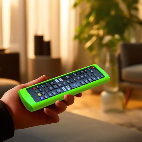 2Pack Case لـ LG TV Remote ، غطاء للتحكم عن بُعد LG للتلفزيون الذكي ، وتوهج الجلد البديل للبطارية باللون الأخضر والأزرق الداكن in Kuwait