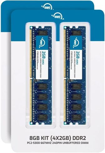 OWC 8GB (4x2GB) DDR2 667 PC2-5300 CL5 2Rx8 240-pin 1.8V Non-ECC UDIMM Memory RAM Module Upgrade Kit for Select Desktops in Saudi Arabia