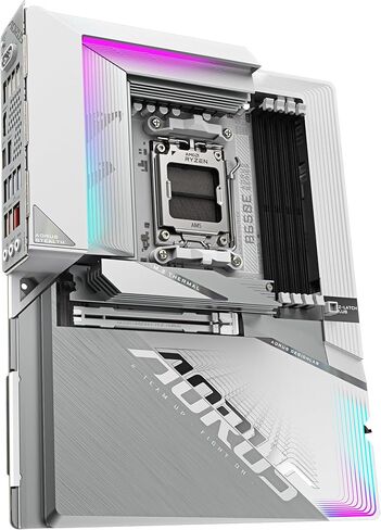 Gigabyte B650e Aorus Stealth Ice Motherboard- يدعم AMD Ryzen 9000 وحدات المعالجة المركزية- 12+2+2 مراحل VRM- حتى 8000MHz DDR5 (OC)- 1XPCIE 5.0 M2+3XPCIE 4.0 M.2- WI-FI 7-2.5GBE LAN- USB 3.2 Gen 2x2 in Saudi Arabia