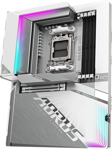 Gigabyte B650e Aorus Stealth Ice Motherboard- يدعم AMD Ryzen 9000 وحدات المعالجة المركزية- 12+2+2 مراحل VRM- حتى 8000MHz DDR5 (OC)- 1XPCIE 5.0 M2+3XPCIE 4.0 M.2- WI-FI 7-2.5GBE LAN- USB 3.2 Gen 2x2 in Saudi Arabia