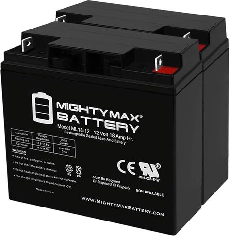 Mighty Max Battery 12V 18AH SLA Battery استبدال 6FM17 ، 6-FM-17 in Saudi Arabia