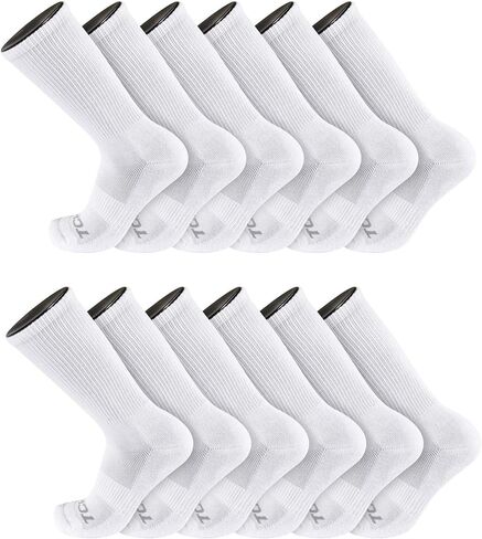 TCK 3 Pair Work & Athletic Crew Socks (White, Medium) in Saudi Arabia