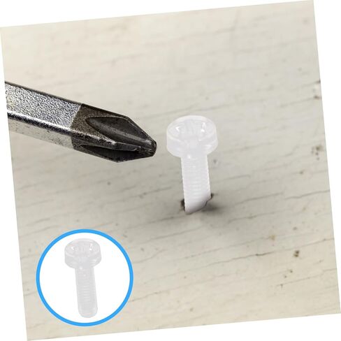 Cabilock 100pcs مسامير بلاستيكية مستديرة للأثاث يسهل تثبيت مسامير متقاطعة عزل وخفيفة الوزن ومقاومة للمعدات المكتبية والإلكترونيات in Saudi Arabia