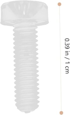 Cabilock 100pcs مسامير بلاستيكية مستديرة للأثاث يسهل تثبيت مسامير متقاطعة عزل وخفيفة الوزن ومقاومة للمعدات المكتبية والإلكترونيات in Saudi Arabia