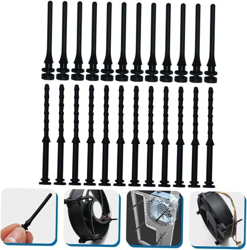 24pcs -Seismic Computer Fan Screws Mounts for Noise Reduction Compatible Pc Cooling Systems Screws in Kuwait