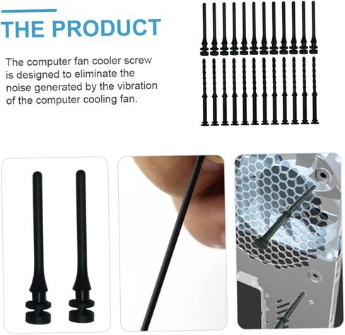 24pcs -Seismic Computer Fan Screws Mounts for Noise Reduction Compatible Pc Cooling Systems Screws in Kuwait