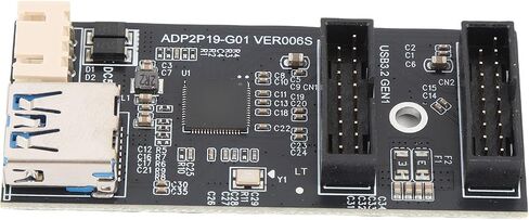 بطاقة توسيع USB 3.2 GEN1 ، محول رأس اللوحة الأمامية 19pin ، محول ، لأجهزة متعددة ، مع USB 3.2 إلى بطاقة توسيع مزدوجة 19Pin in Kuwait