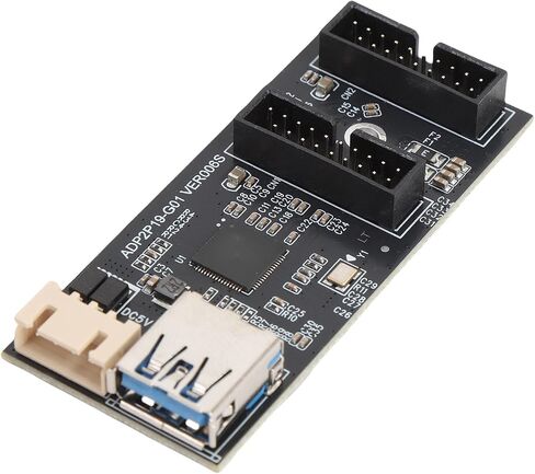 بطاقة توسيع USB 3.2 GEN1 ، محول رأس اللوحة الأمامية 19pin ، محول ، لأجهزة متعددة ، مع USB 3.2 إلى بطاقة توسيع مزدوجة 19Pin in Kuwait