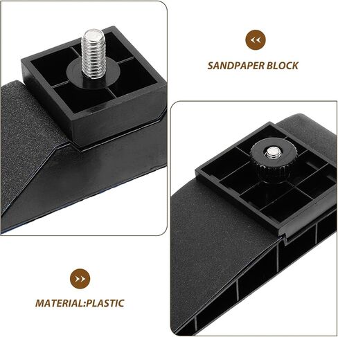 Angoily 1set Sandpaper Block Sander for Efficient Sanding Hard Reach Areas and Flat Compact Handheld Manual Tool for Woodworking and Automotive Projects in Saudi Arabia