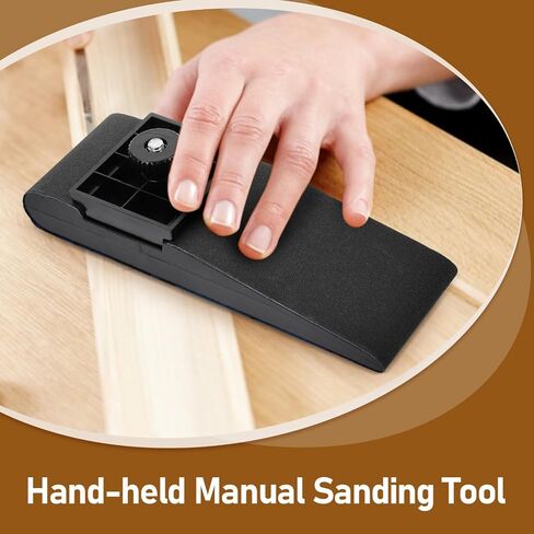 Angoily 1set Sandpaper Block Sander for Efficient Sanding Hard Reach Areas and Flat Compact Handheld Manual Tool for Woodworking and Automotive Projects in Saudi Arabia