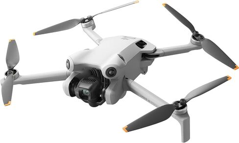 DJI Mini 4 Pro Drone Fly More Combo Plus with RC 2 Controller (With Screen) Folding Drone with 4K Video, Under 249g, 45 Mins Flight Time, Vision Sensing 3 Batteries Bundle with 128GB Memory Card, CPS 2 Year Warranty + Pilot Kit in Saudi Arabia