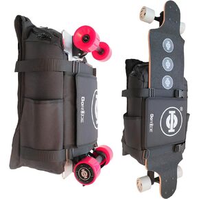 Electric Longboard Skateboard Backpack Bag Carrier with Laptop Holder