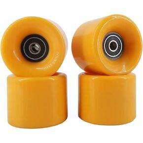 FREEDARE 58mm Skateboard Wheels 82a + ABEC-7 Bearing Steel and Spacers Cruiser Wheels (Pack of 4)