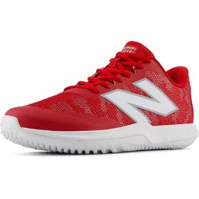 New Balance FuelCell V7 Youth Turf-Trainer Baseball Shoe, Team Red/Optic White, 3 US Unisex Little Kid