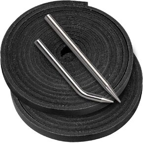 Baseball Glove Lace, Mitt Lace Repair Kit Softball 2 Leather Laces and 2 Lacing Needles for Catcher's Glove