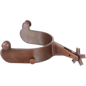 Tough 1 Bull Rider Blue Steeled Rodeo Spurs, Brown