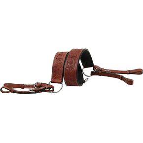 Lussoro Beautiful Tooled Tripping Horse Breast Collar
