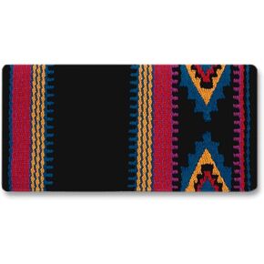1461-4 Firecracker Saddle Blanket Red/Blue 36X34