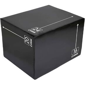 Lifeline Fitness 3-in-1 Foam Plyo Box - Exercise Equipment for Home Gym - Plyometric Jump Box Set for Crossfit, HIIT, Jump Training, Jump Trainer