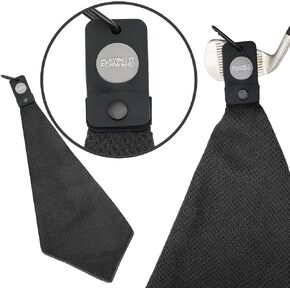 Magnetic Golf Towel for Golf Bags with Clip for Men & Women, Waffle Weave Microfiber Golf Towel with Industrial Strength Magnet for Strong Hold to Golf Carts or Clubs