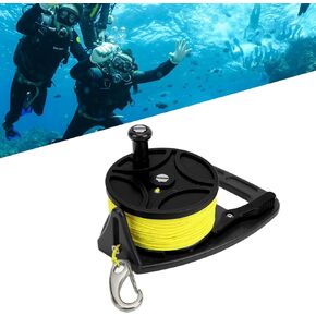 Kayak Anchor Rope Reel, Dive Reel High Visibility, Scuba Diving Reel with Thumb Stopper, Diving Line Reel Diving Equipment for Exile Diving