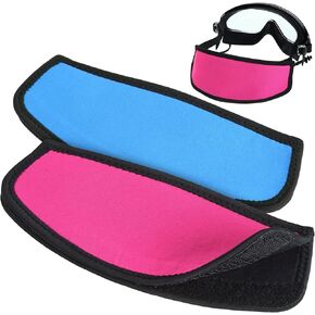 Skylety 2 Pcs Mask Strap Cover Diving Swimming Mask Strap with Hook and Loop Fastener Hair Protector Wrap for Dive and Snorkel Masks Water Sports