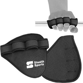 Weight Lifting Gym Grip Pads Non-Slip Neoprene Pull Up Bar Pads Substitute of Workout Gloves Prevents Callus Tears–Calisthenics Fitness Weightlifting Grip Gloves