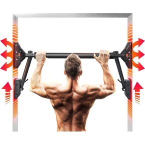 Pull Up Bar/Chin up bar Upper Body Workout Bar | Super Load-Bearing, Dual Security Locking Fitness Strength Training Equipment