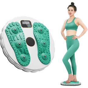Twist Board for body-building Exercise and Fitness with Electronic counter Ab Twister Board Waist Twisting Disk for Core Strength Training and Slimming 6 Mangets Reflexology stimulate Blood