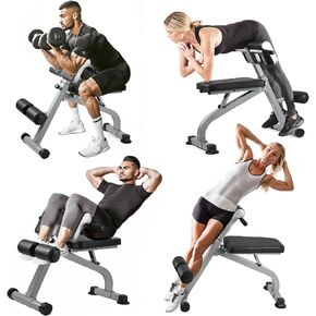 كرسي روماني مقعد تمرين قابل للتعديل متعدد الاستخدامات في المنزل مقعد Hyperextension وكرسي Ab لتدريب الجسم بالكامل in Kuwait