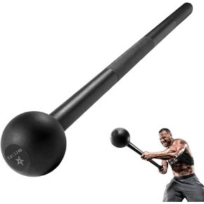 Yes4All Steel Mace Bell for Strength Training - Support Full Body, Muscles, Shoulder, Grips & Forearms Workouts to Rehabilitation, Stretching 5, 7, 10, 15, 20, 25, 30lb For Woman & Man