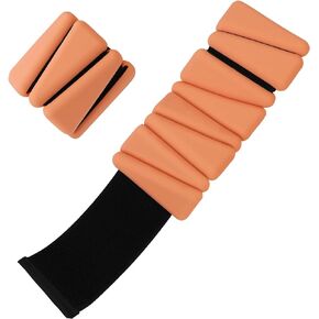 Wrist Weights Set of 2, Adjustable Silicone Workout Weights for Women and Men, Wearable Ankle/Wrist Weights Suitable for Yoga, Dance, Pilates, Pool Exercises and Jogging