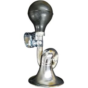 Kids Bike Horn Classic Vintage Snail Air Bugle Horn Metal Squeeze Clown Horn for Vehicles Bicycles Golf Cart
