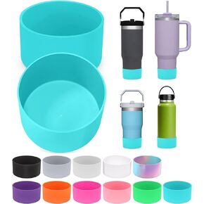 2 PCS for Stanley Boot, Silicone Bottom for Stanley Cup Boot Quencher Adventure 40oz&for Hydroflask Boot 12-24oz for Stanley Tumbler Accessories for Stanley Cup Accessories Avoid Scratches&Noise