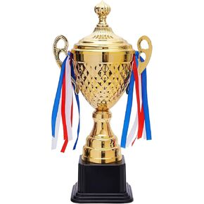 Juvale Large Gold Trophy Cup for Sports Championships, Tournaments, Award Competitions, Spelling Bee (15.2 x7.5 x 4.75 in)