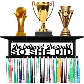 ميدالية شماعات شريط حامل عرض الرف ميداليات جدار معدني رف الكأس المنظم جوائز الإطار لقد صدقت الشريط يهتف الجمباز كرة القدم الكرة اللينة الجمباز عداء السباق عقد ميداليات سهلة التركيب in Kuwait