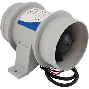 ISURE MARINE 3 inch Inline Blower,12V Silent Blower Marine Bilge Air Blower for Air Circulation in Ducting, Vents