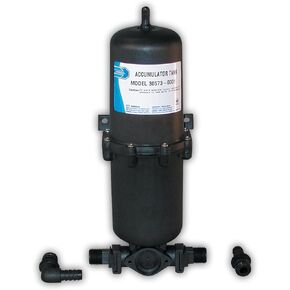 Jabsco 30573-0000 Marine Pressurized Water Accumulator Tank with Bladder (1-Liter) , Black