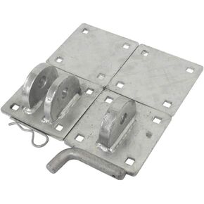 Extreme Max 3005.5588 Heavy-Duty Floating Dock Galvanized Link Connector Kit - Includes Two Complete Hinge Sets to Connect Two Floating Dock Sections