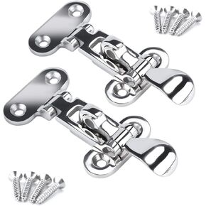 Marine 316 Stainless Steel Anti-Rattle Lockable Hatch,Hold Down Clamp Latch,Marine Hatch Locker (2 PCS)