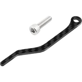 Black Carbon Fiber Chain Stabilizer Drop Keeper Road Bike Chain Catcher Anti-Drop Chain Guide Bicycles Accessories Durable Chain Guide Drop Catcher Bicycles Chain Anti-Drop Stabilizer Drivetrain