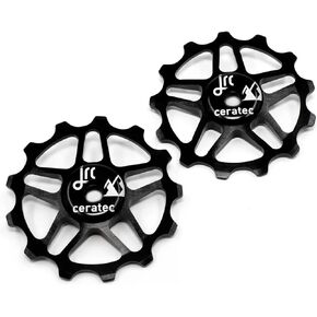 JRC Components Pair of 13T Jockey Wheels for Shimano MTB 12SPEED | Ceramic Derailleur Pulley Wheel | Hybrid Ceramic Bearing | MTB Bike Rear Derailleur Pulley Wheels |Hybrid Ceramic Pulley Wheels