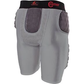 Cramer Skill 5 Pad Football Girdle with Integrated Hip, Thigh and Tailbone Pads, Lightweight Collegiate
